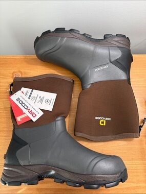 Men’s Brown & Gray Waterproof Rain & Snow Boots